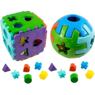 Imagem de Kit De Brinquedos Para Bebê De 1 Ano Didático E Educativo