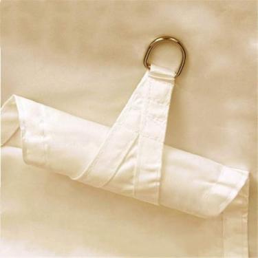 Imagem de Toldo De Vela De Sombra Retangular à Prova D'água Poliéster Oxford Pano à Prova De Vento E Resistente A Uv Bloco De Guarda-sol Anti-oxidação 95% Raios Uv Terraço Ao Ar L, Milky white, 3 * 3m