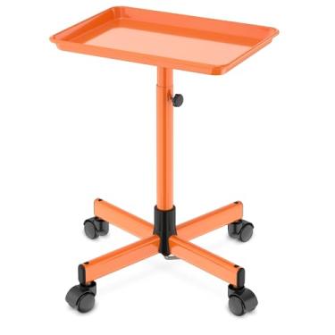 Imagem de DEER BEAUTY Bandeja de salão com rodas – Bandeja de tatuagem de alumínio premium – Bandeja ajustável com rodinhas para serviço de salão de beleza, carrinho de cabeleireiro com rodinhas para spa