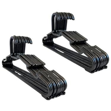 Imagem de Kit Cabides de Saia Linha Premium Preto 38CM - Ambientes de Guarda-Roupas e Organização - Resistente e Facilita Arrumação Casa(30)
