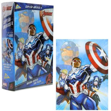 Imagem de Capitão América Quebra-Cabeça 200 Peças Divertido Toyster