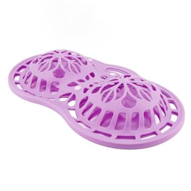 Imagem de Cryfokt Saco de Lavagem BH, 4 Botões de Snap Fácil de Usar de Cor -distante de Cor -desso protector sacos de Forma Distorcida à Máquina de Lavar Altamente Compatível (Roxo)