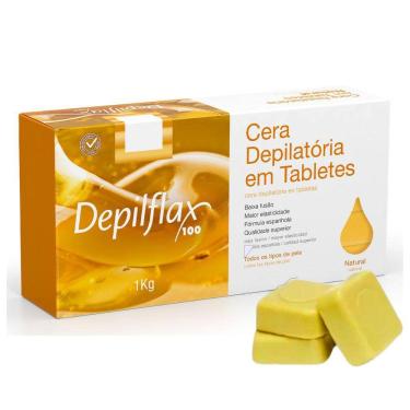 Imagem de Cera Depilatória Depilflax Em Tabletes Natural 1Kg