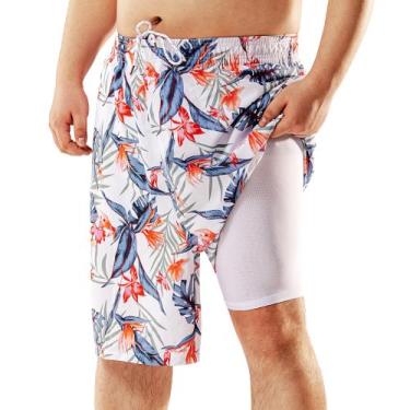 Imagem de Calções de banho BRISIRA Big and Tall para homens com forro de compres