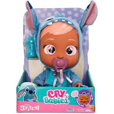 Imagem de Boneca CryBabies Fantasia Stitch Interativa Multikids BR2398