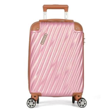Imagem de Mala De Bordo Polo King Marseille Abs 4 Rodas 360 Rosa
