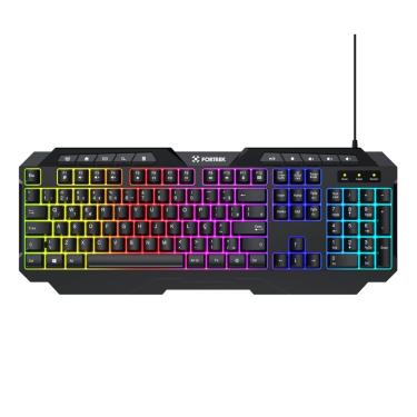 Imagem de Teclado Gamer Multimidia Shortcut LED ABNT2 Membrana 100%