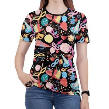 Imagem de Camiseta Carnaval PLUS SIZE Samba Abada Feminina Blusa est1 - Alemark,