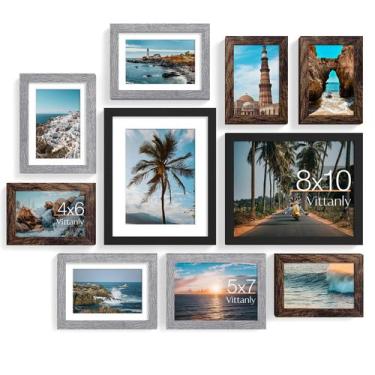 Imagem de Conjunto de molduras para fotos Vittanly Collage Wall Decor 10 moldura