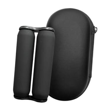 Imagem de harayaa Rolo de massagem para as mãos, brinquedo para relaxamento dos dedos com bolsa de armazenamento, brinquedo portátil para relaxamento mãos, Preto