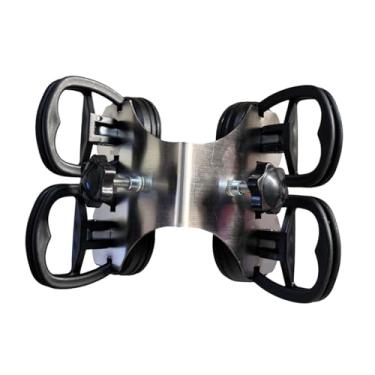 Imagem de IEUDNS Ferramenta de instalação de juntas de pedra em ângulo reto, com ventosa de 2,17" para granito, Preto 4 Ventosas