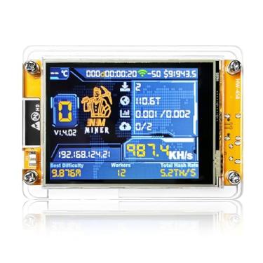 Imagem de Mineiro Bitcoins mais recente 2025 BTC Miners USB NMMiner ESP32 Hashrate 375K/HS 2,8 polegadas Smart Display Crypto Miner Solo Lottery Miners BTC Mining Machine Better Than Nerdminer V2 V3