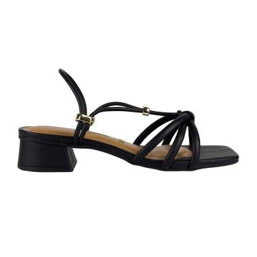 Imagem de Sandália Vizzano Salto Bloco Baixo Tiras Finas