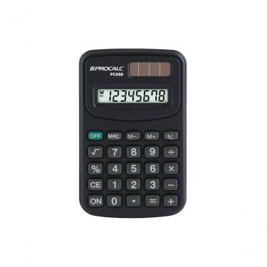 Imagem de Calculadora Pessoal Procalc Pc888 8 Digitos Preta