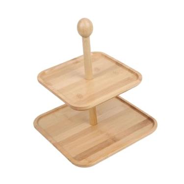 Imagem de FytStycale Suporte para cupcakes, torre de sobremesas, centro de mesa com bandejas em camadas, expositor de cupcakes para festa de chá ou aniversário, Quadrado