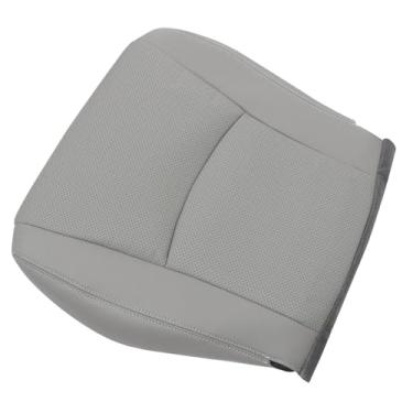 Imagem de Vigoraze Capa de assento de couro perfurado de substituição do fundo do passageiro dianteiro cinza compatível com Toyota Highlander 2008 2009 2010 2011 2012 2013