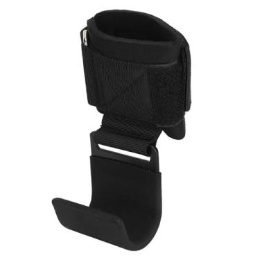 Imagem de Ganchos de levantamento de peso, tiras de pulso resistentes, antiderrapantes, revestidos, suporte de aperto de mão para levantamento de energia, exercícios de academia