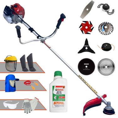 Imagem de Roçadeira 8 Em 1 Bcj521l à Gasolina + Epi + Óleo Stihl 2t