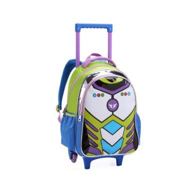 Imagem de Mochila de Rodinhas Herói Espacial Infantil Escolar Meninos - Denlex