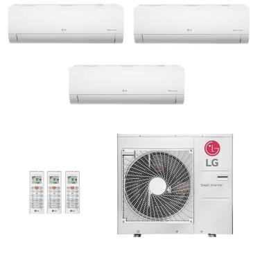 Imagem de Ar-Condicionado Multi Split Inverter LG 48.000 (1x Evap HW 18.000 + 2x Evap HW 24.000) Quente/Frio 220V								