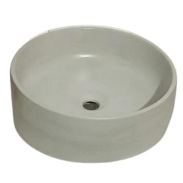 Imagem de Cuba De Apoio Em Cimento Natural Resinada  Sofisticação Para Lavabos D