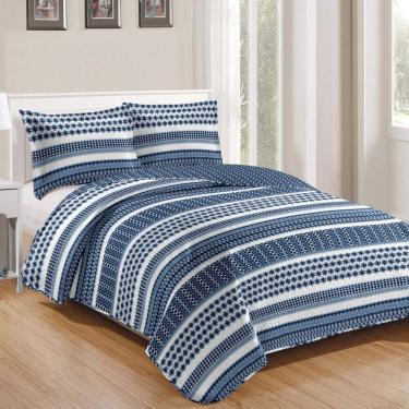 Imagem de Kit Cobre Leito Queen + 2 Porta-travesseiros Patchwork Gales - 5