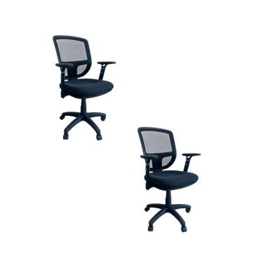 Imagem de Kit 2 Cadeiras De Escritório Diretor Oficial Ergon Uni + E-book