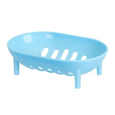 Imagem de Saboneteira Porta Sabonete De Plástico De Plastico Vazada Portátil (Azul Bebê)