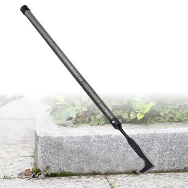 Imagem de EUIJOIP Ferramenta de remoção de ervas daninhas | Alça de metal ajustável (36,8 cm - 73,7 cm) (atualizada à prova de ferrugem) | Gancho de jardim multifuncional para lacunas de pavimento, musgo