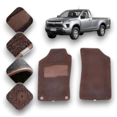 Imagem de Tapete Automotivo Kapazi S10 Cabine Simples 1994 a 2012 (marrom)