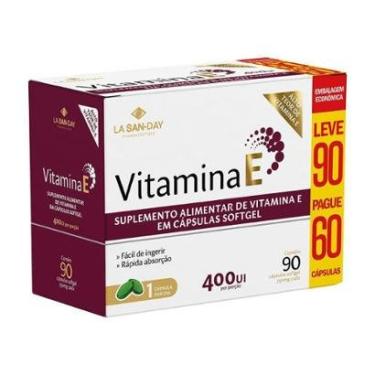 Imagem de Vitamina E 400ui - 90Cápsulas - La San Day-Unissex