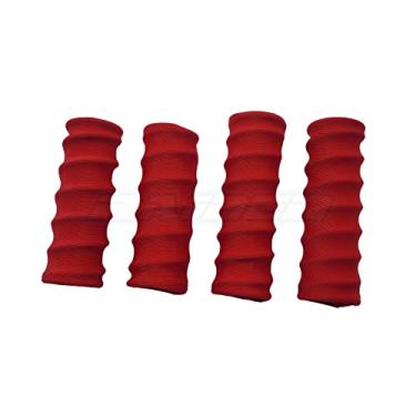 Imagem de Damper Shock Sleeves Dirt Dust Resist Guard Cover for Traxxas 1/8 Sledge 4pcs - RED