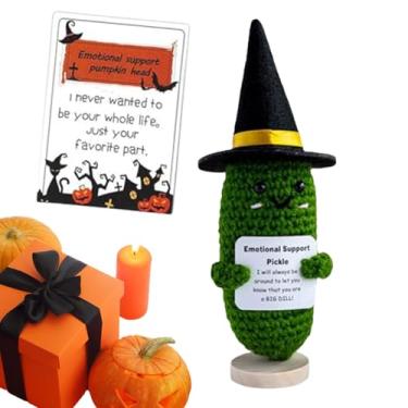 Imagem de Boneca de afirmação positiva, lindas bonecas positivas de malha - Decoração de boneca de dinossauro verde | Boneca de crochê engraçada feita à mão com suporte emocional fofo boneca de malha com cartão