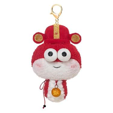 Imagem de Shakven Ano de mascotes de pelúcia de cobra, pingente de ano de cobra 2025,Boneca mascote do ano da cobra de brinquedo de cobra chinesa | 2025 Decorações de cobra de ano novo chinês, pelúcia de cobra