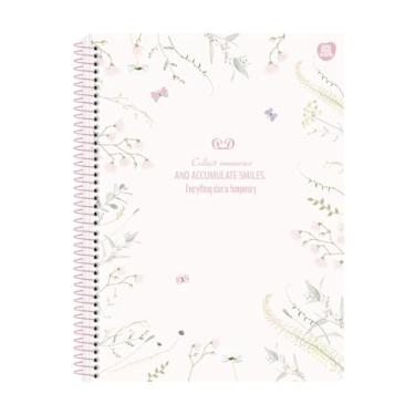 Imagem de Caderno Colegial Detalhes Animativa Coleção 2026-1 Matéria 80 folhas Delicada Romântica Tam. 17,9x24,1cm (Frase)
