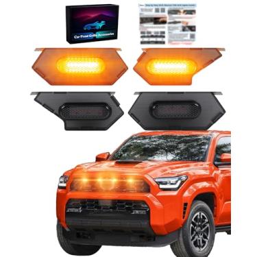 Imagem de OKLSG Luzes de LED para para-choque dianteiro para Toyota 4Runner TRD Sport e TRD OffRoad Raptor 2025 2026, acessórios externos 4Runner 6ª geração (amarelo)