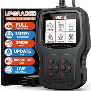 Imagem de ANCEL AD530 OBD2 Scanner ferramenta de diagnóstico, leitor universal de código de motor com dados em tempo real, ferramenta de diagnóstico de carro com testador de bateria atualizado e todas as