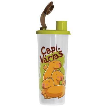 Imagem de Copo Infantil Tupperware com Bico Kids 470ml, 470ml, Capivaras