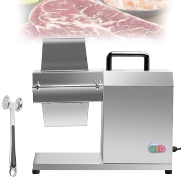 Imagem de Amaciador de Carne Elétrico, 450W, Corpo em Aço Inoxidável, Fácil de Limpar com Martelo Amaciador, Motor de Cobre Puro, Cabeça de Corte Giratória 360° para Carne Bovina e Carneiro