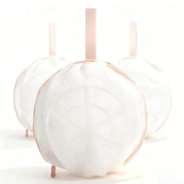 Imagem de 3 peças de sacos de lavanderia para lavadora e secadora, sutiã lingerie, roupa íntima