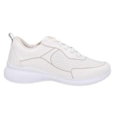 Imagem de Tênis Usaflex Elástico Feminino - Branco 34-Feminino