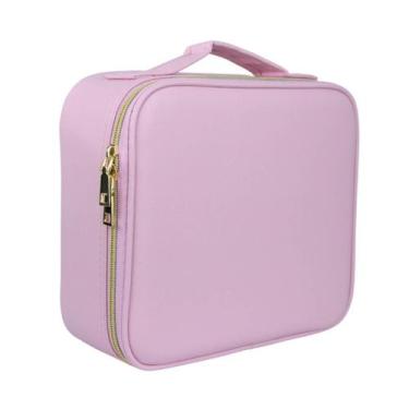 Imagem de Bolsa Maleta de Maquiagem Necessaire Profissional com Divisórias, Espe