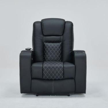 Imagem de Poltrona do Papai Elétrica Reclinável Chicago com Aquecimento Massagem