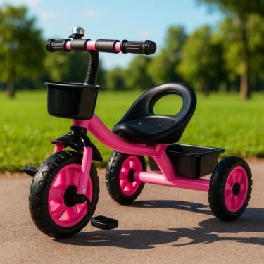 Imagem de Triciclo Infantil Criança Com 02 Cestinha Bicicleta Andador Equilibrio