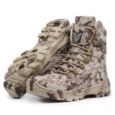 Imagem de Bota Coturno Adventure Couro Militar Acero Digital Desert Camuflada Cano Alto-Masculino