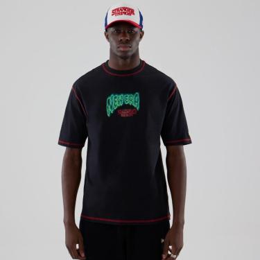 Imagem de CAMISETA NEW ERA REGULAR STRANGER THINGS NEW ERA PRETO-Masculino