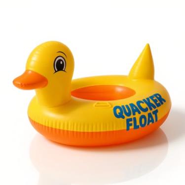 Imagem de Boia Formato De Pato Patinho Para Piscina Bebê Inflável Infantil Com Assento E Alça