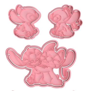 Imagem de Cortador Biscoito NAMORADOS LILO E STITCH - 3DMIX