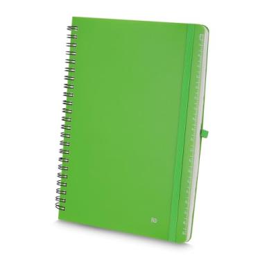 Imagem de Caderno de Anotações Sustentável com 70 Folhas – Capa Reciclável e Suporte Integrado para Caneta – VERDE