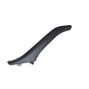 Imagem de Conjunto de puxador de couro para porta interna esquerda/direita do passageiro, compatível com BMW Série 5 F10 F11 F18 520i 523i 525i 528i 535i(Left Black)